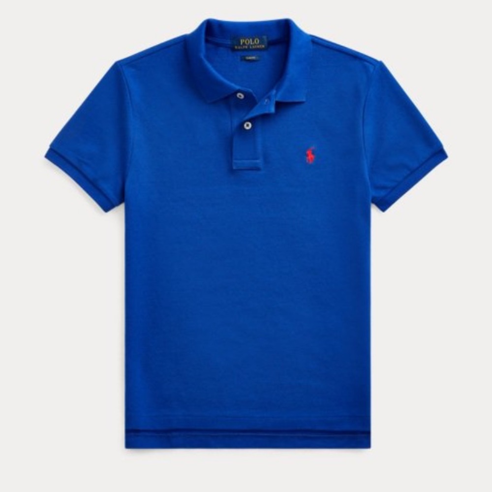 🔥 NEW! Ralph Lauren Polo SLIM FIT Polo ROYAL Boys 8